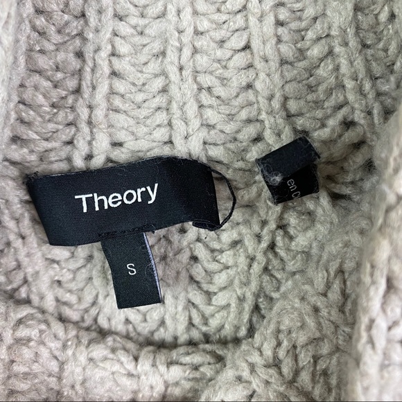 Theory Small Rifonia Beige Turtleneck Sweater - Picture 7 of 10
